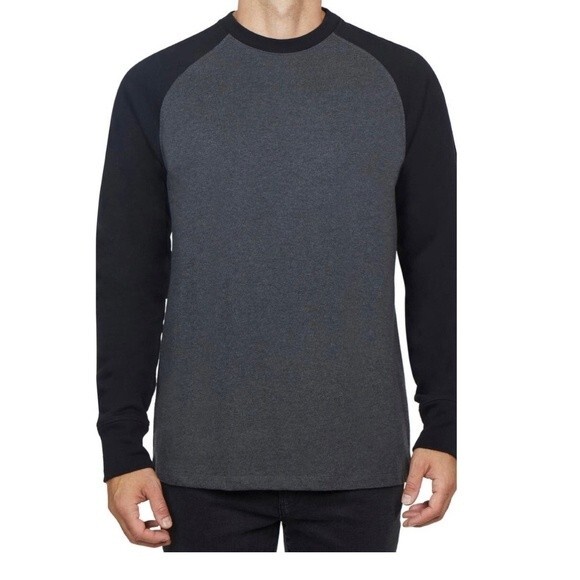 NWT Slate & Stone Mens Raglan Crewneck Sweater Size Sm - Picture 1 of 6
